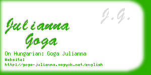 julianna goga business card